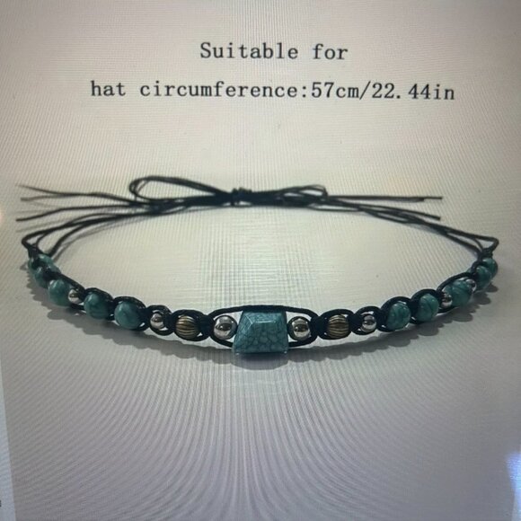 Accessories - NWOT Cowboy/Cowgirl Hat Band With Faux Turquoise Stones SKU 172
